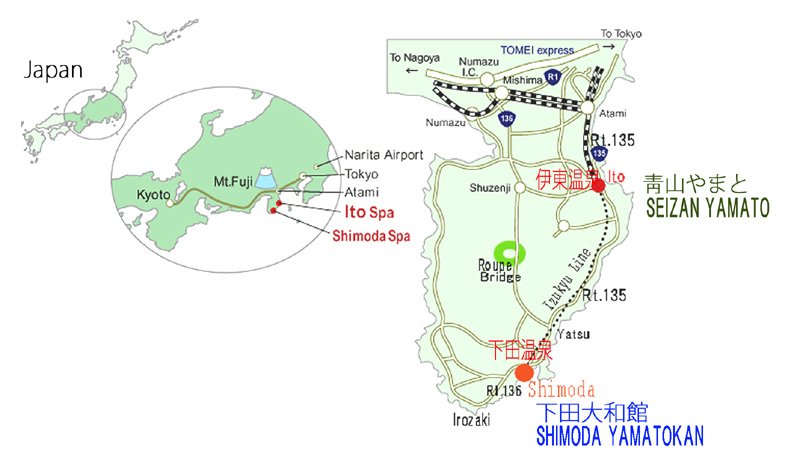 Directions to Shimoda Yamatokan