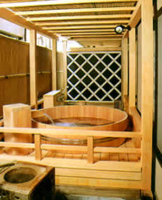 Private Outdoor Bath at Tokiwa Ryokan