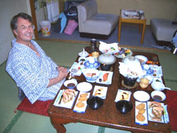 Dinner at Tenninkyo Grand Hotel (courtesy of JS, Neuchatel, Switzerland - note: your dinner may be different)