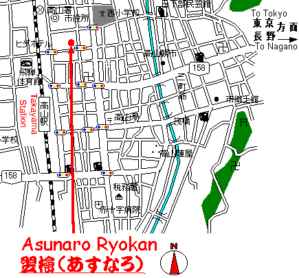 Directions to Asunaro Ryokan
