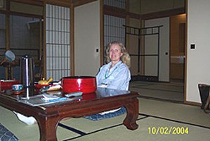 Guest at Tanabe Ryokan (courtesy of CG&JG, Andover, MA, USA)