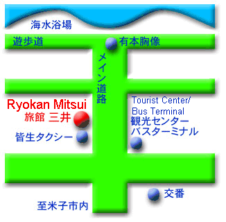 Map to Ryokan Mitsui
