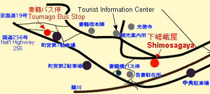 Map to Shimosagaya