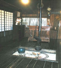 Antique Japanese Hearth at Tajima