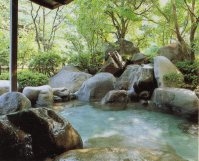 Shared Outdoor Hot Spring Bath at Hakuunso