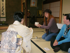 Tea Ceremoney in a Japanese Home
