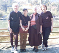 Guests at Kinkakuji Temple, Kyoto