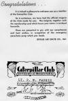 Caterpillar Club membership card