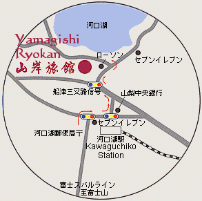 Map to Yamagishi Ryokan