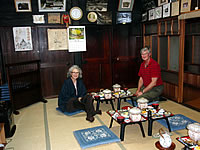 Guests Enjoying Dinner (your meal may differ)