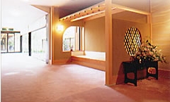 Lobby inside Shoheiso Ryokan