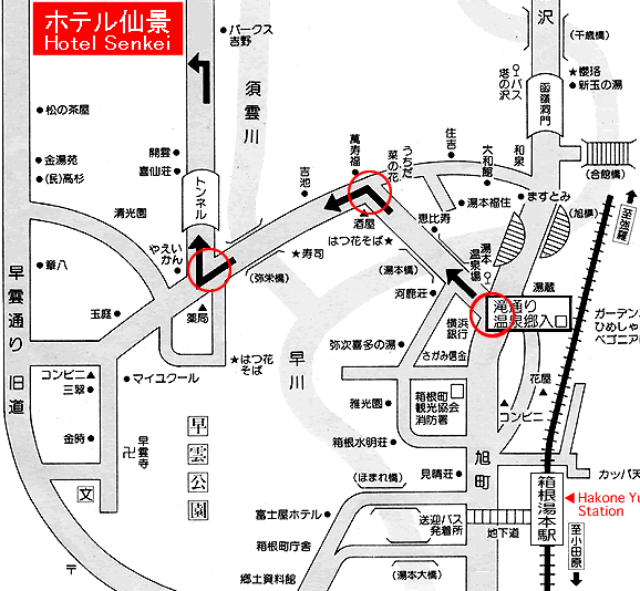 Map to Hotel Senkei